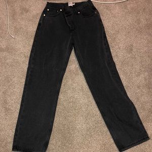 Black Criss Cross Jeans Princess Polly